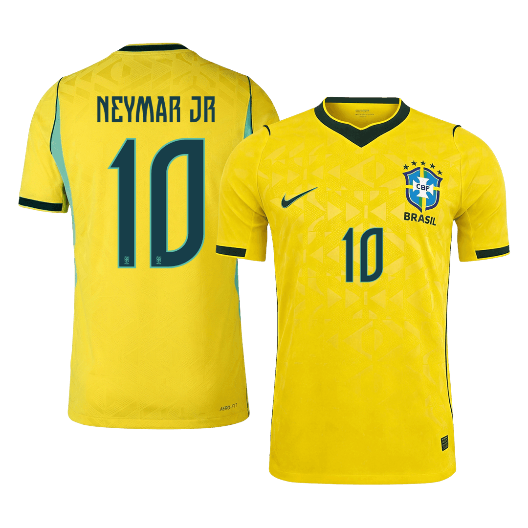 NEYMAR JR #10 Brésil Domicile Maillot - Coupe du Monde 2026 Jaune - Super