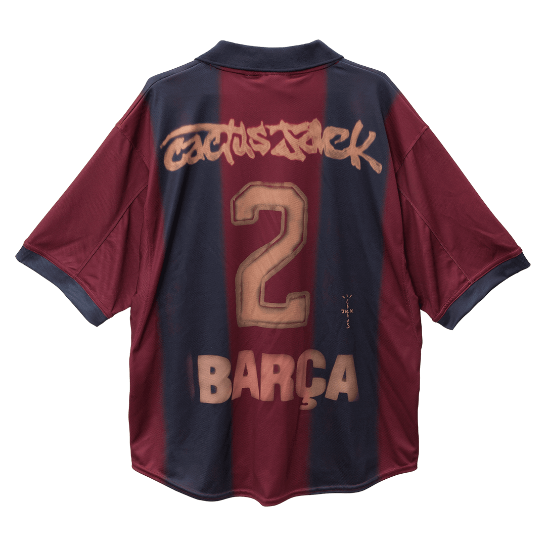 Retro Barcelona Domicile Maillot 2000/01 Rouge&Bleu