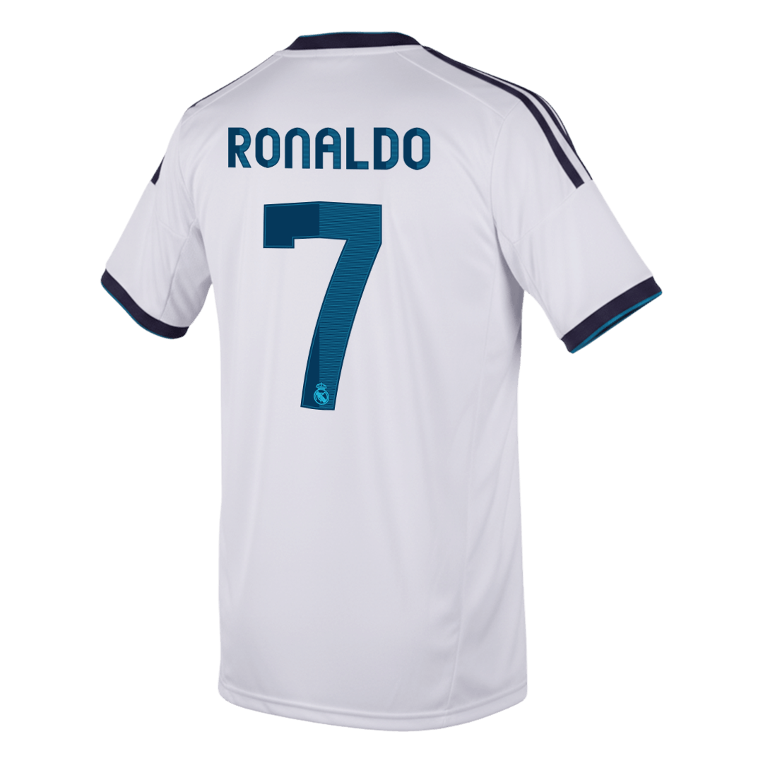 Maillot Rétro RONALDO #7 Real Madrid Domicile 2012/13 Blanc