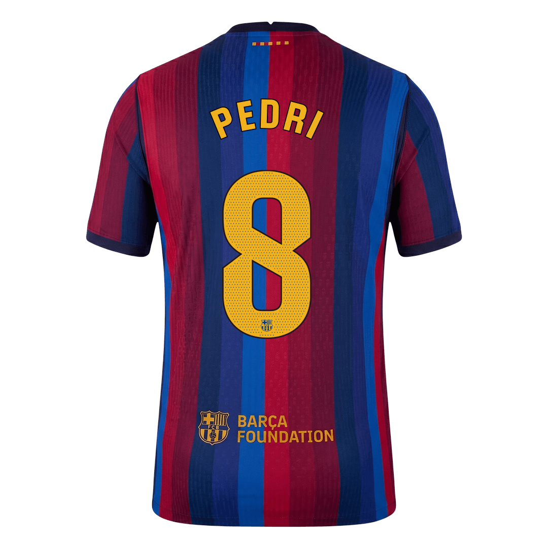 بيدري #8 قميص برشلونة الأساسي 2026/27 أحمر وأزرق للاعب