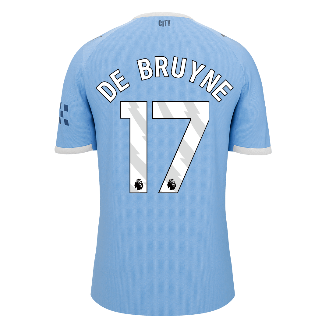 DE BRUYNE #17 Manchester City Domicile Maillot 2025/26 Bleu - Super