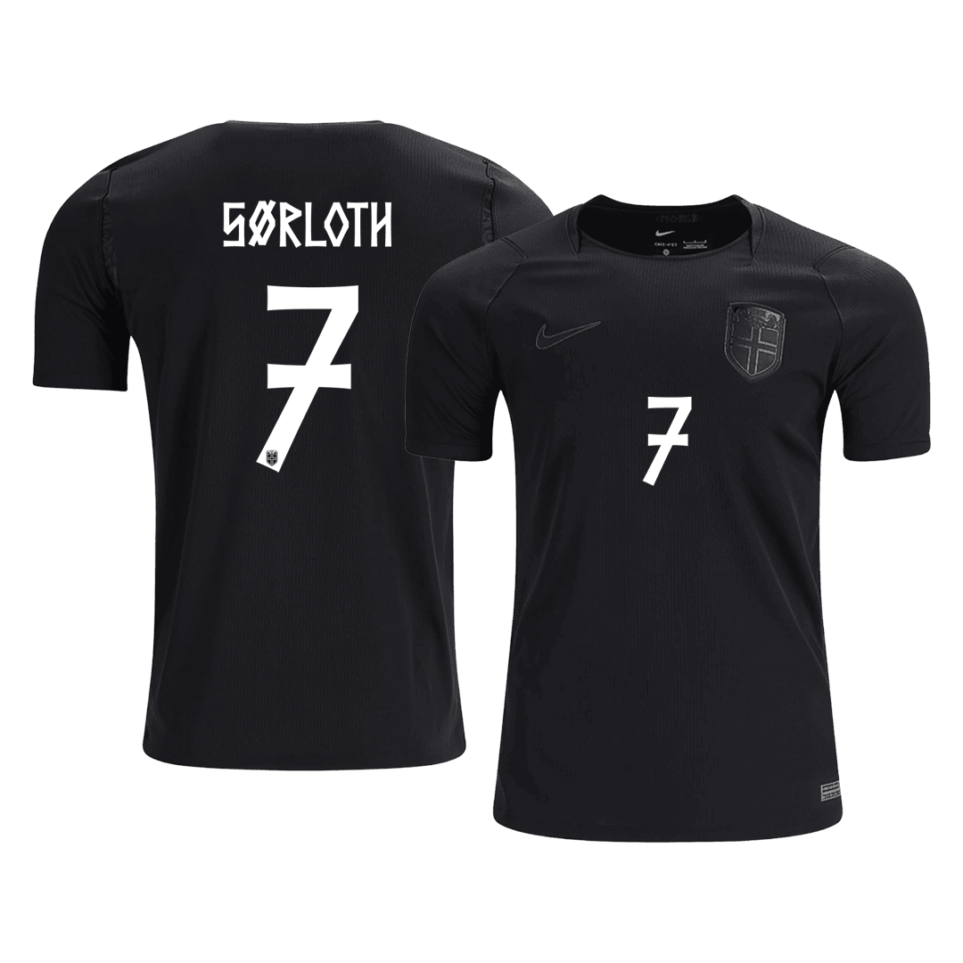 SØRLOTH #7 Norvège Extérieur Maillot - Coupe du Monde 2026 Noir