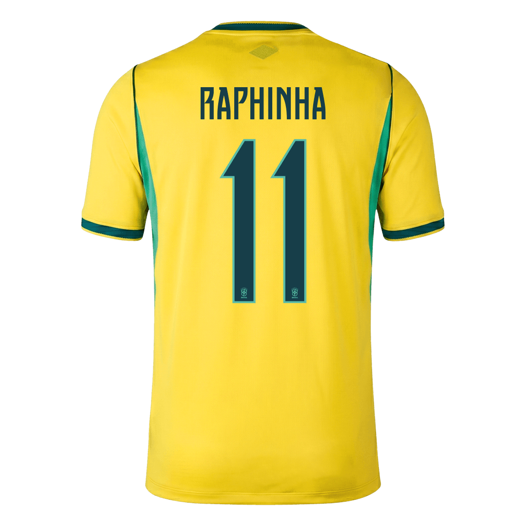 RAPHINHA #11 Brazil Home Shirt - World Cup 2026 Yellow - Super