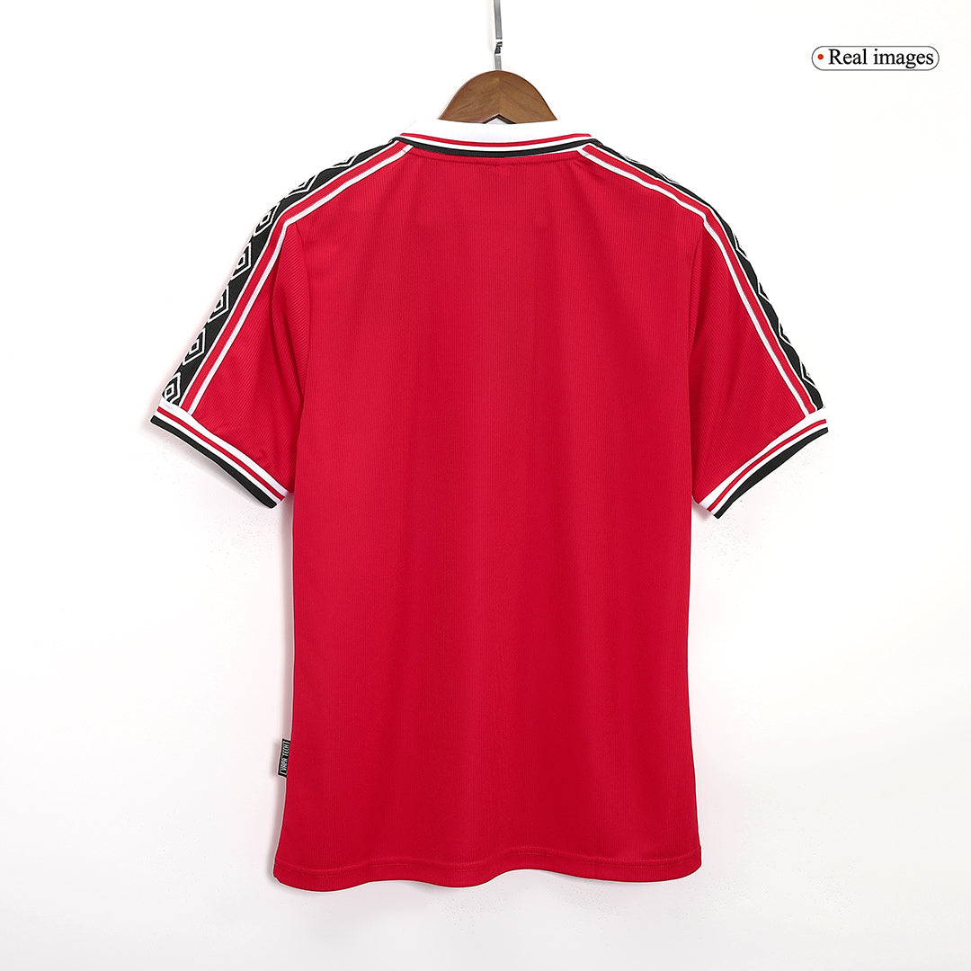 Retro Manchester United Domicile Maillot 98/00 Rouge