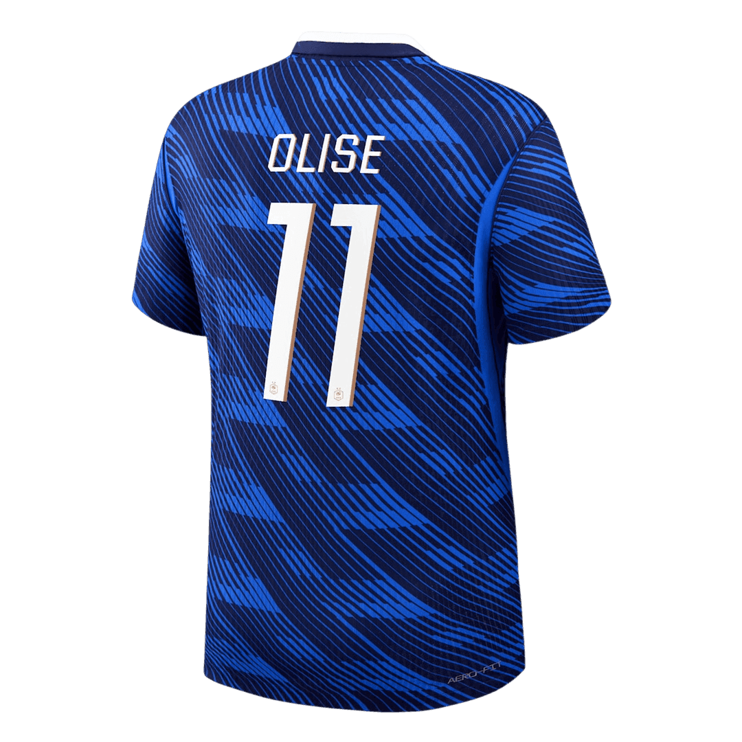 OLISE #11 France Domicile Maillot - Coupe du Monde 2026 Joueur Bleu