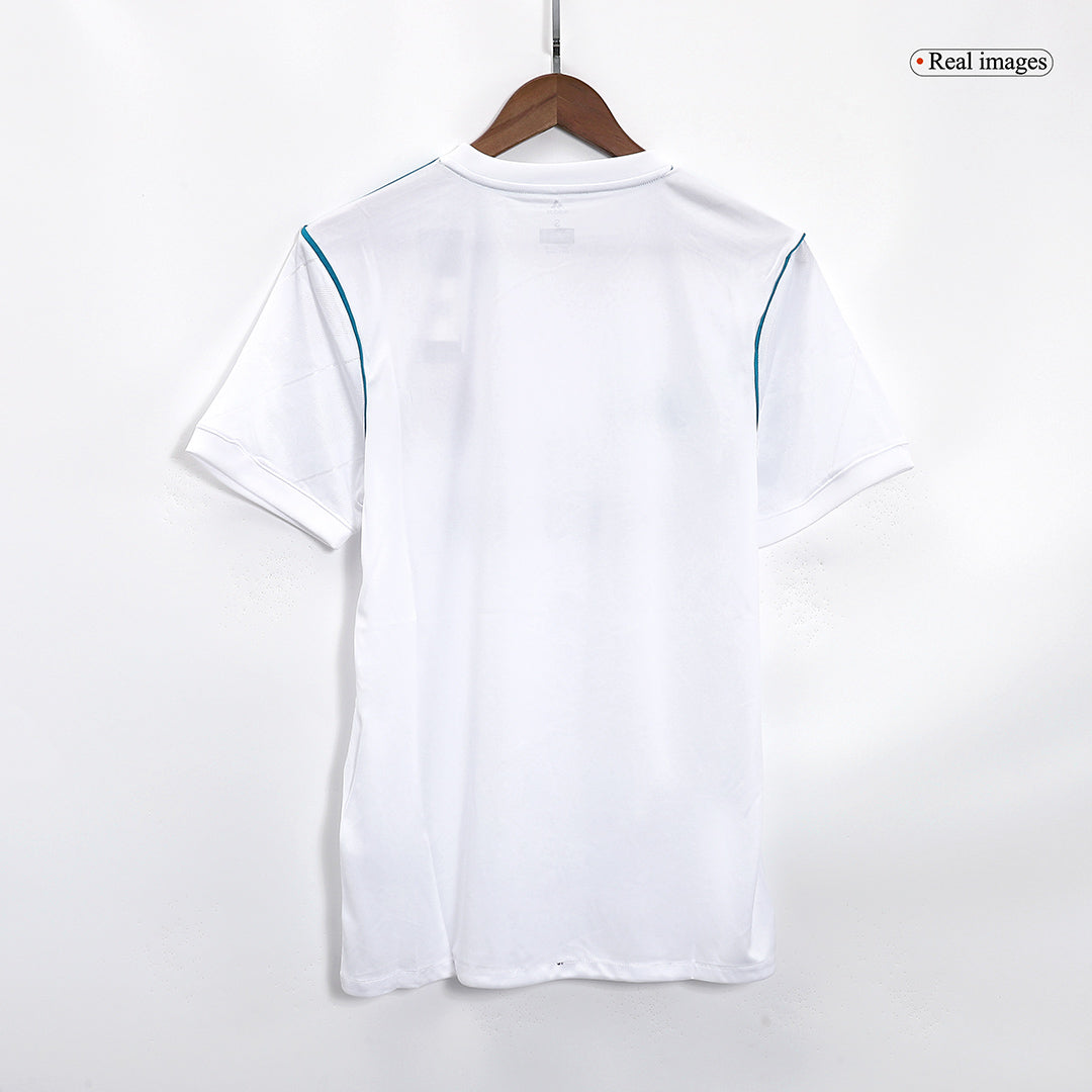Maillot Domicile Rétro Real Madrid 2017/18 Blanc