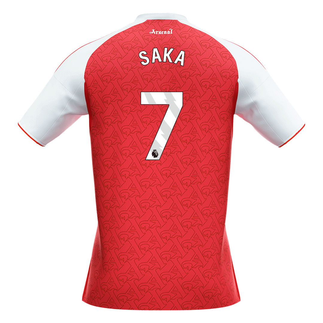 SAKA #7 Arsenal Domicile Maillot 2025/26 Rouge - Super