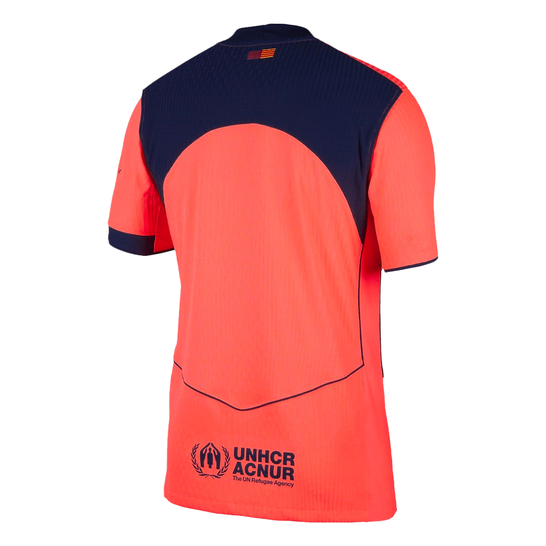 Barcelona Third Maillot 2025/26 Orange Joueur