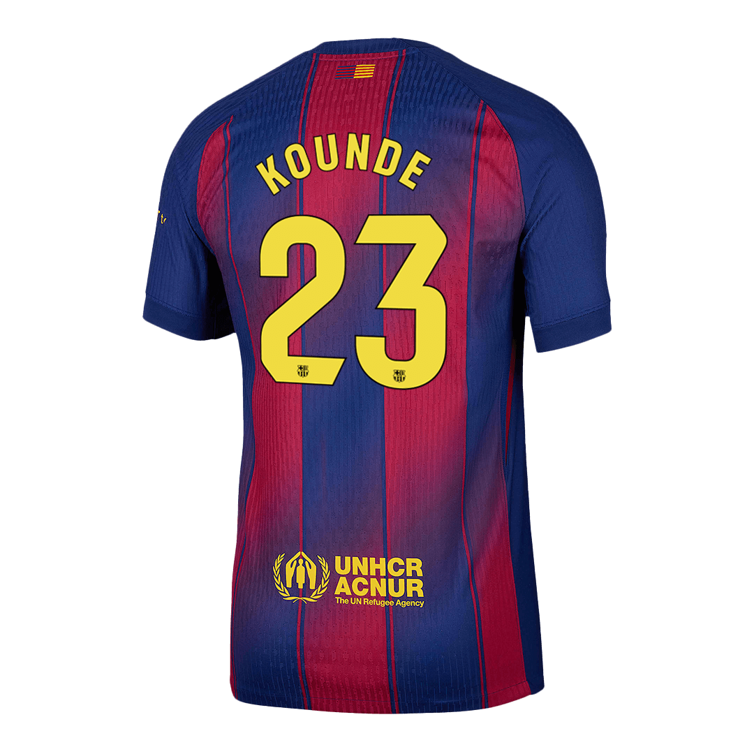 KOUNDE #23 Barcelona Domicile Maillot 2025/26 Rouge&Bleu Joueur