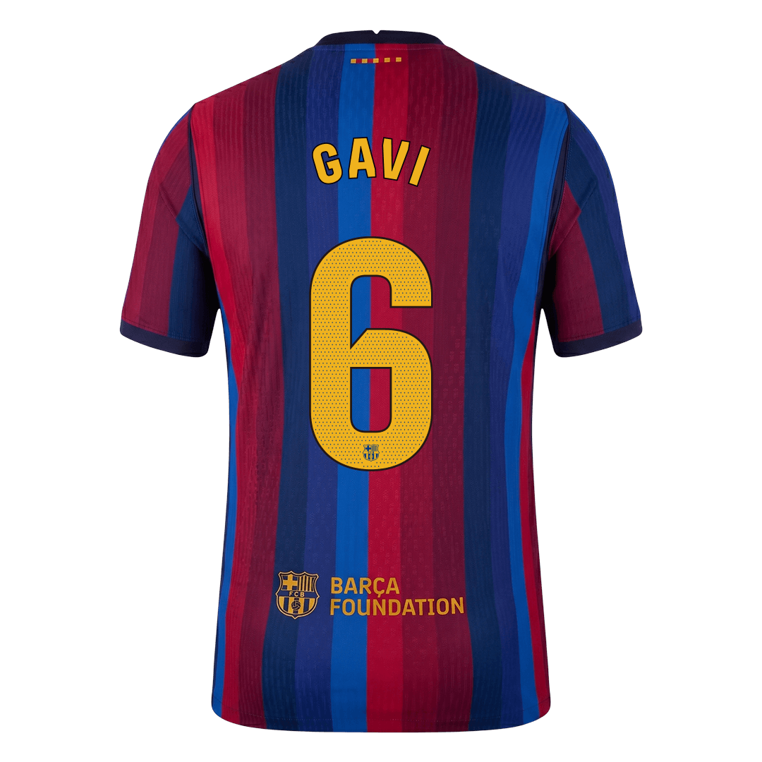 GAVI #6 Barcelona Domicile Maillot 2026/27 Rouge&Bleu Joueur
