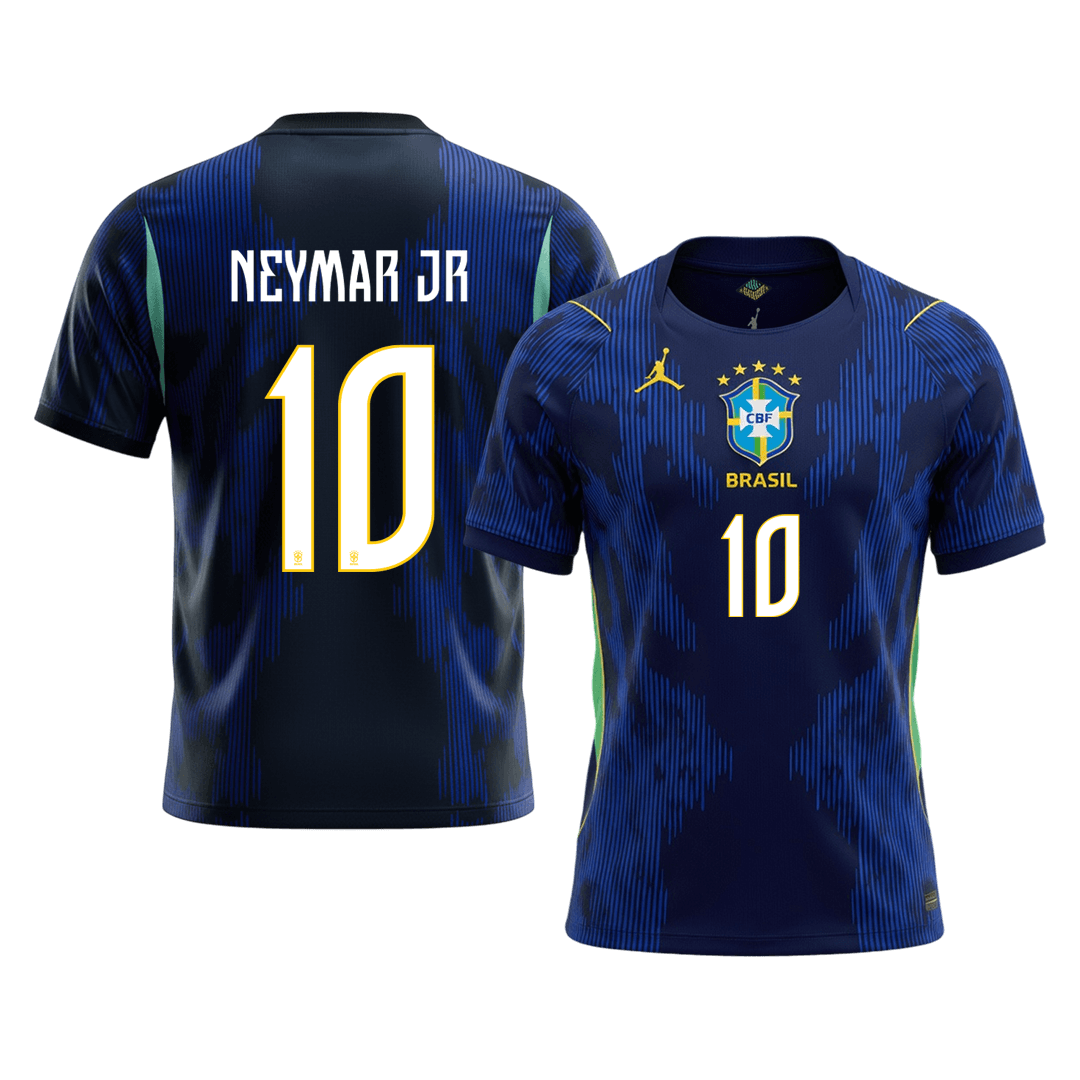 Maillot NEYMAR JR #10 Brésil Extérieur - Coupe du Monde 2026 Bleu marine