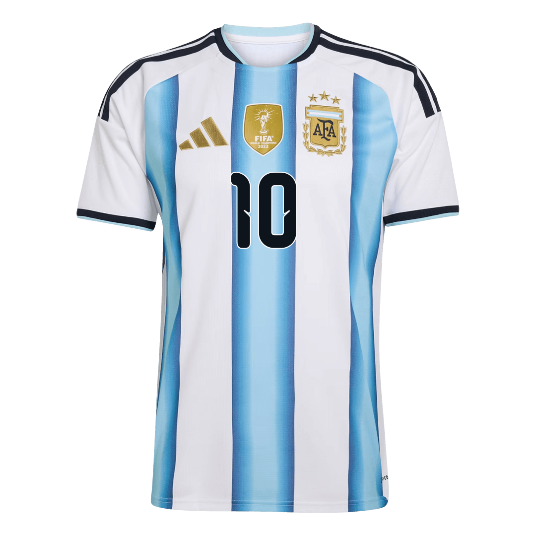 MESSI #10 Maillot Domicile Argentine - Coupe du Monde 2026 Bleu&Blanc - Super