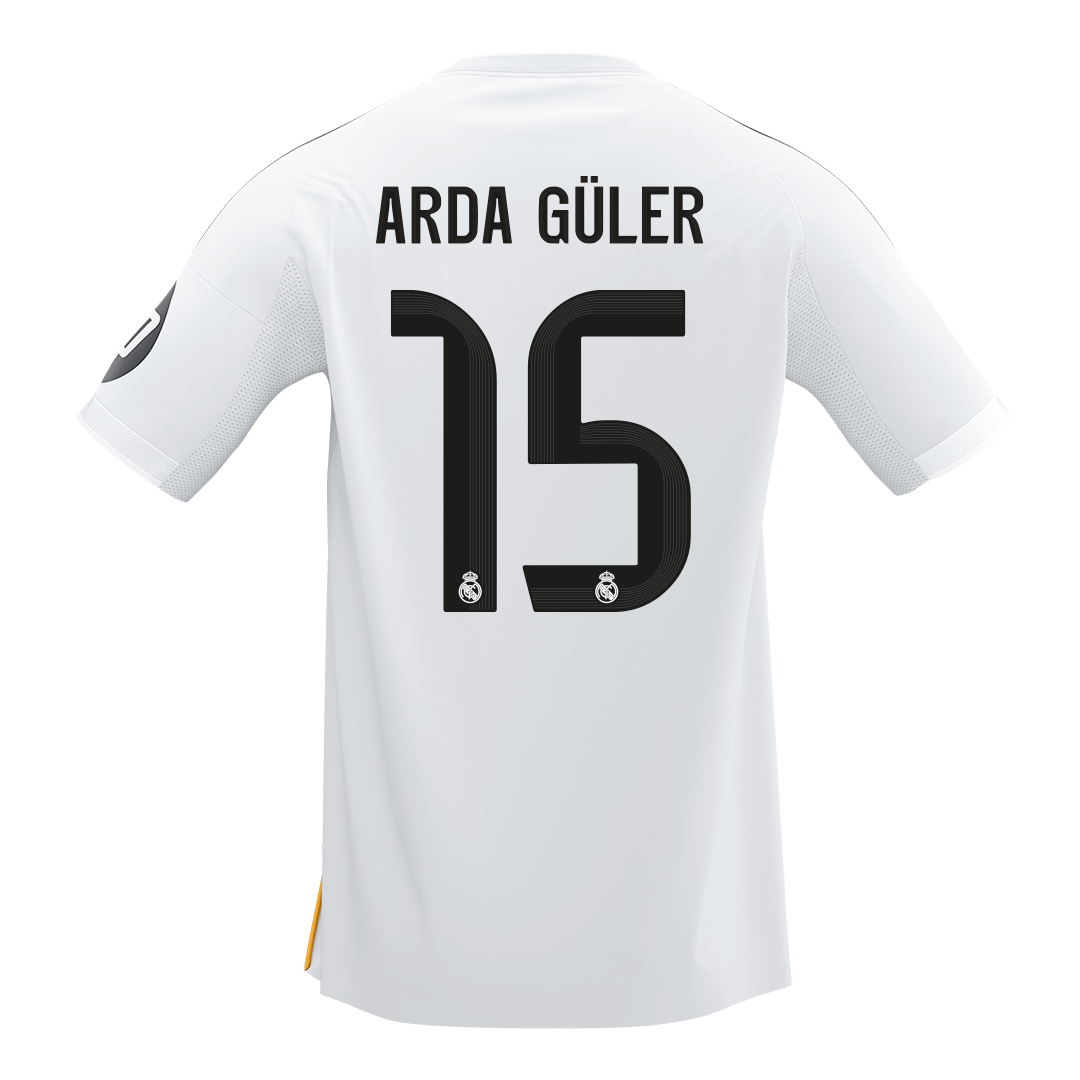 ARDA GÜLER #15 Real Madrid Maillot Domicile 2025/26 Blanc - Super
