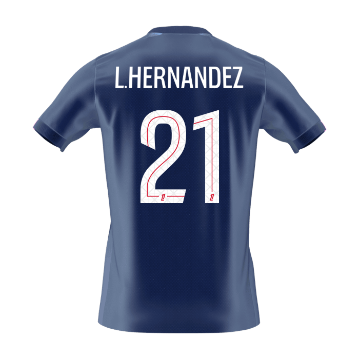 L.HERNANDEZ #21 PSG Domicile Maillot 2025/26 Bleu marine - Super