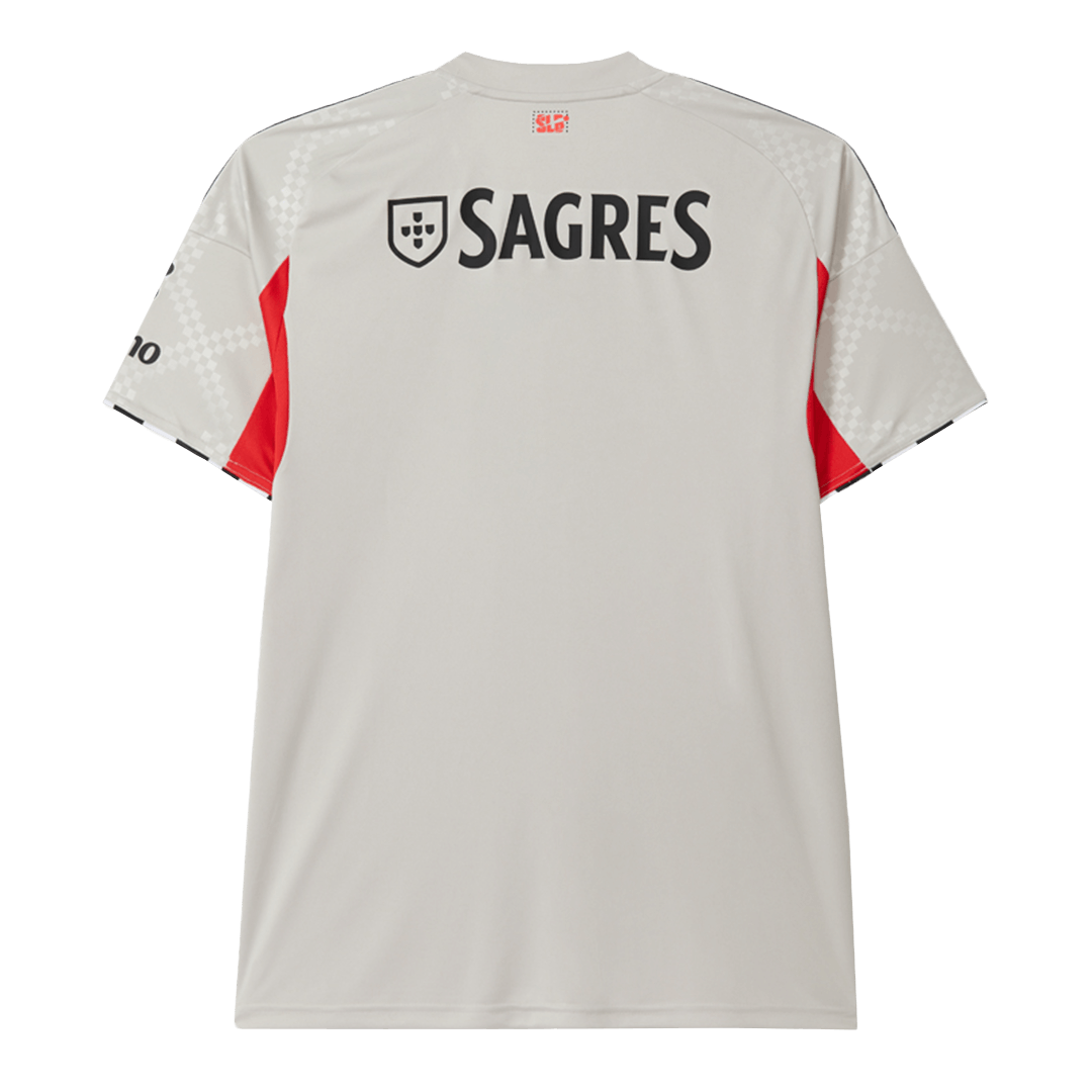Benfica Extérieur Maillot 2025/26 Beige