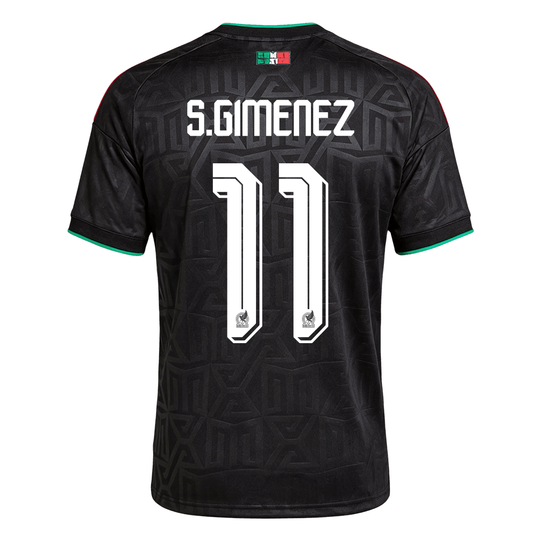 S.GIMENEZ #11 Maillot Tiers Mexique - Coupe du Monde 2026 Noir