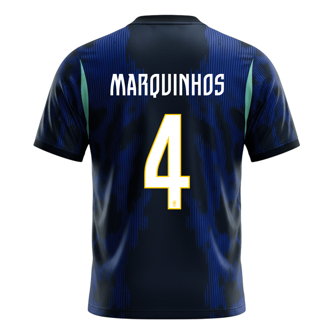 MARQUINHOS #4 Brazil Away Shirt - World Cup 2026 Navy