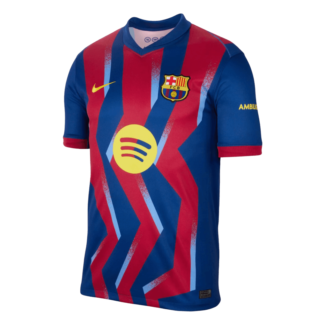 PEDRI #8 Barcelona Fourth Away Maillot 2025/26 Rouge&Bleu