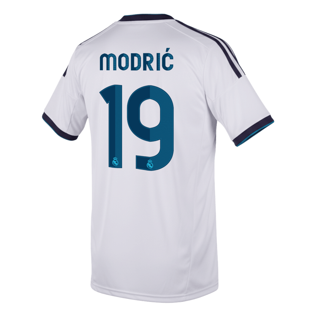 Maillot Domicile Rétro MODRIĆ #19 Real Madrid 2012/13 Blanc