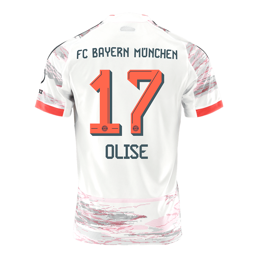 OLISE #17 Maillot Extérieur Bayern Munich 2025/26 Blanc