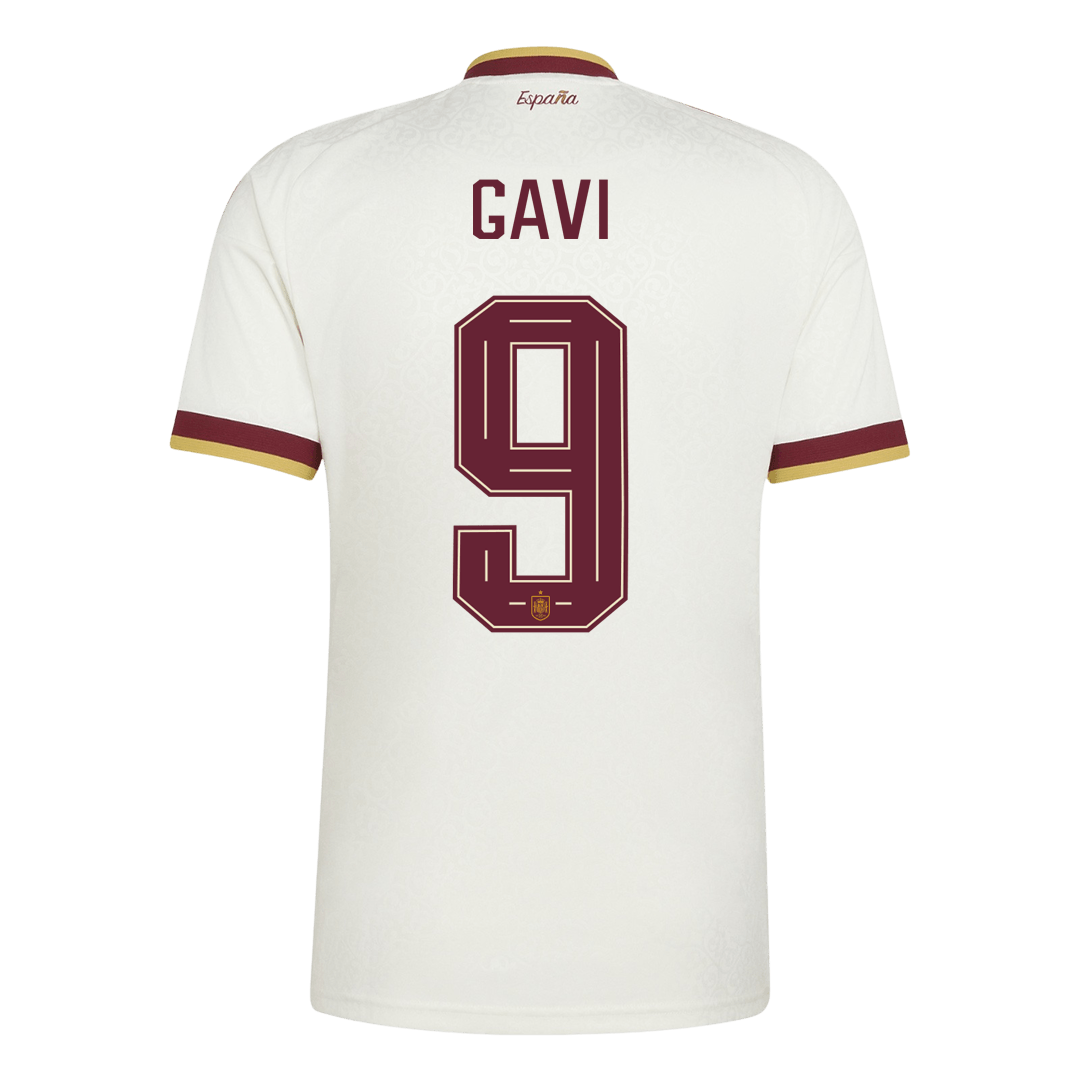 GAVI #9 Maillot Extérieur Espagne - Coupe du Monde 2026 Blanc