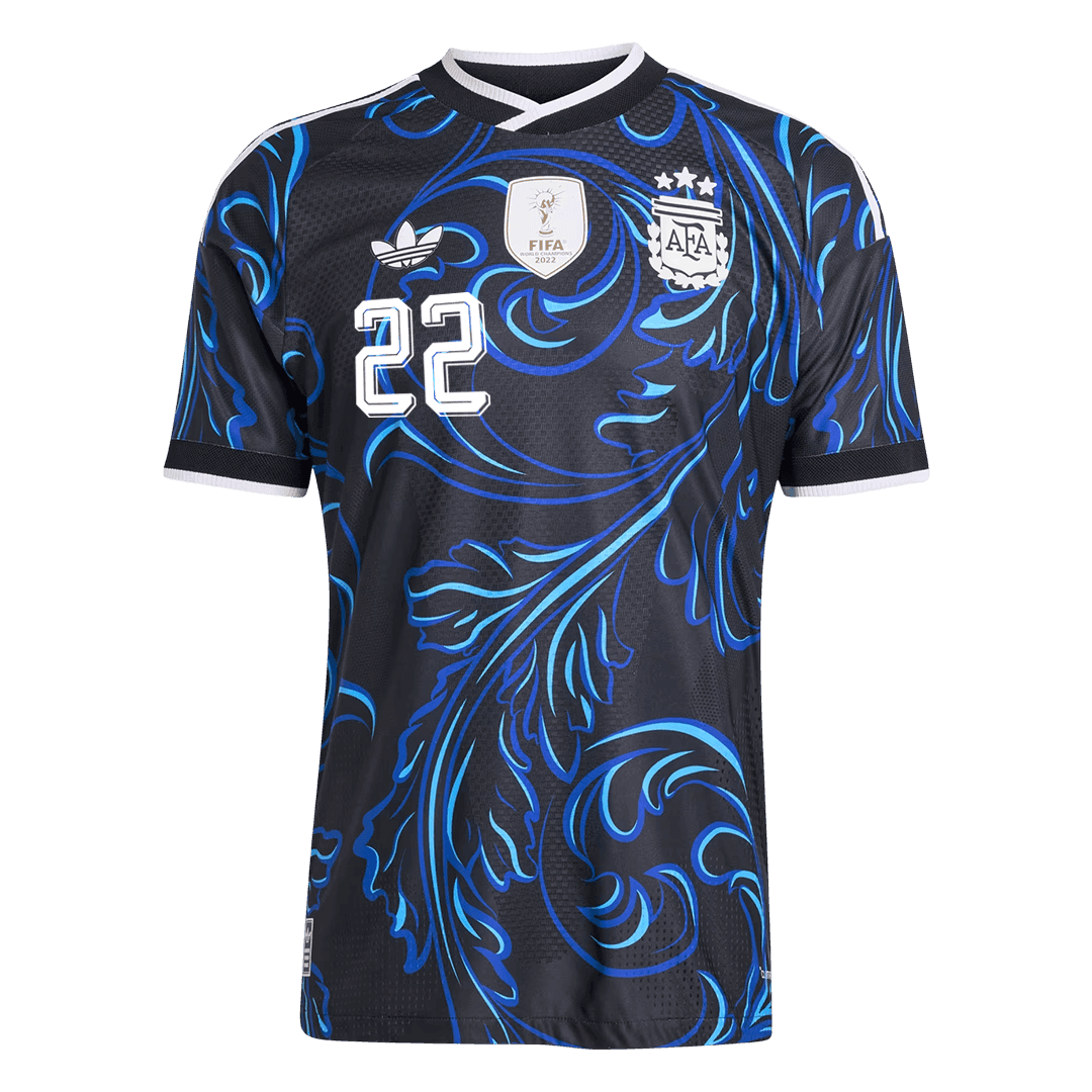 L. MARTINEZ #22 Argentine Maillot Extérieur - Coupe du Monde 2026 Noir Joueur