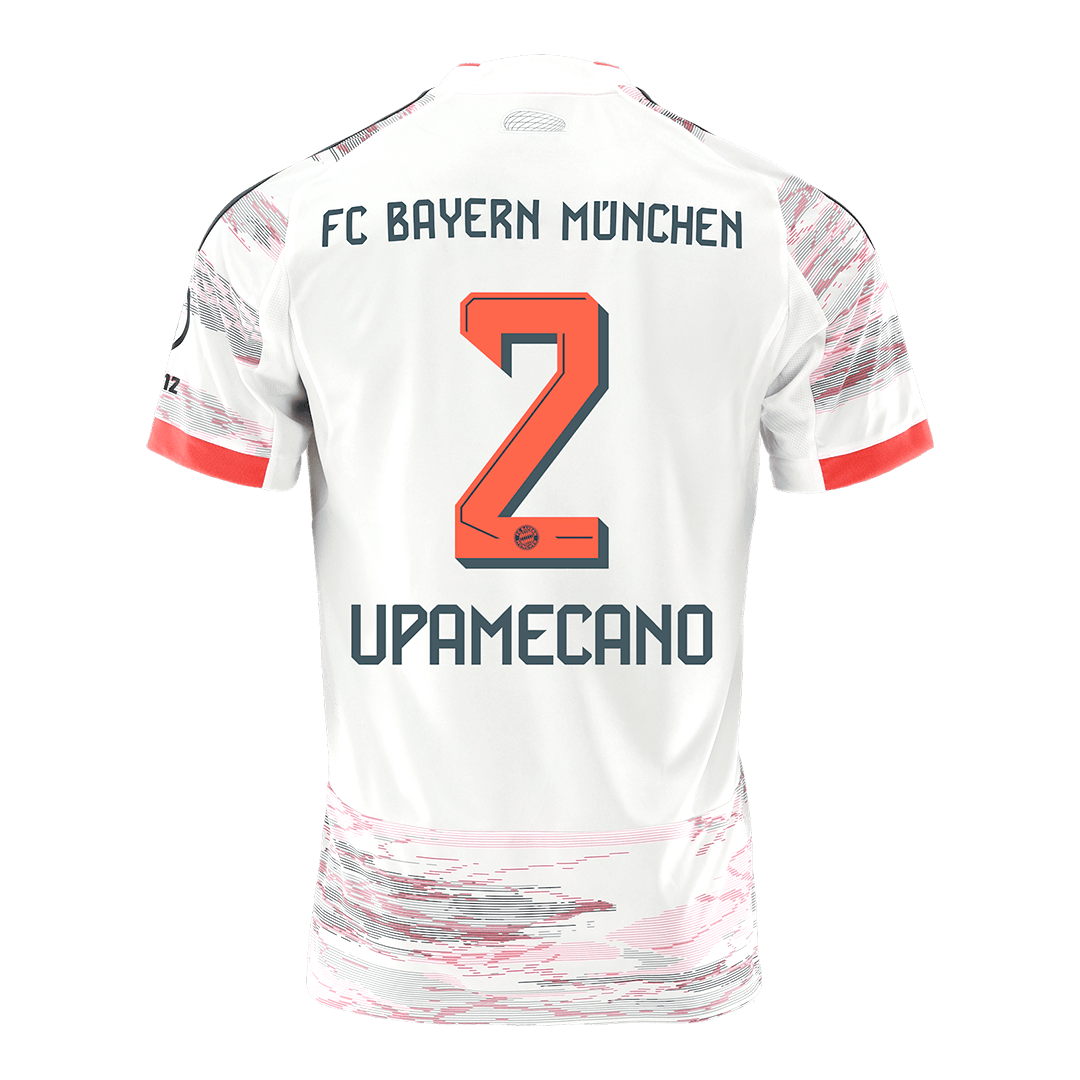 UPAMECANO #2 Bayern Munich Maillot Extérieur 2025/26 Blanc