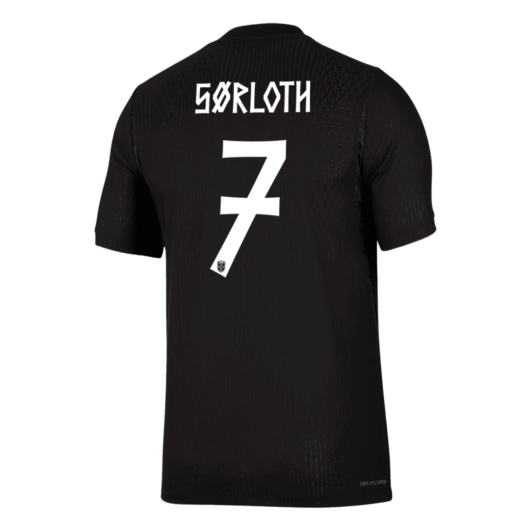 SØRLOTH #7 Norway Away Shirt - World Cup 2026 Black Player