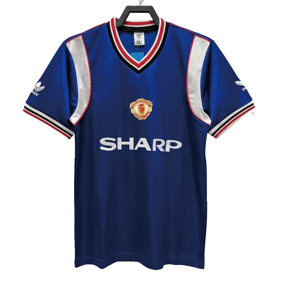 Retro Manchester United Third Maillot 1985 Bleu