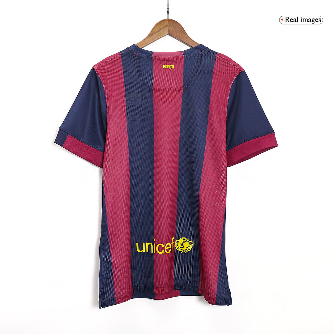 Maillot Domicile Rétro Barcelone 2014/15 Rouge&Bleu