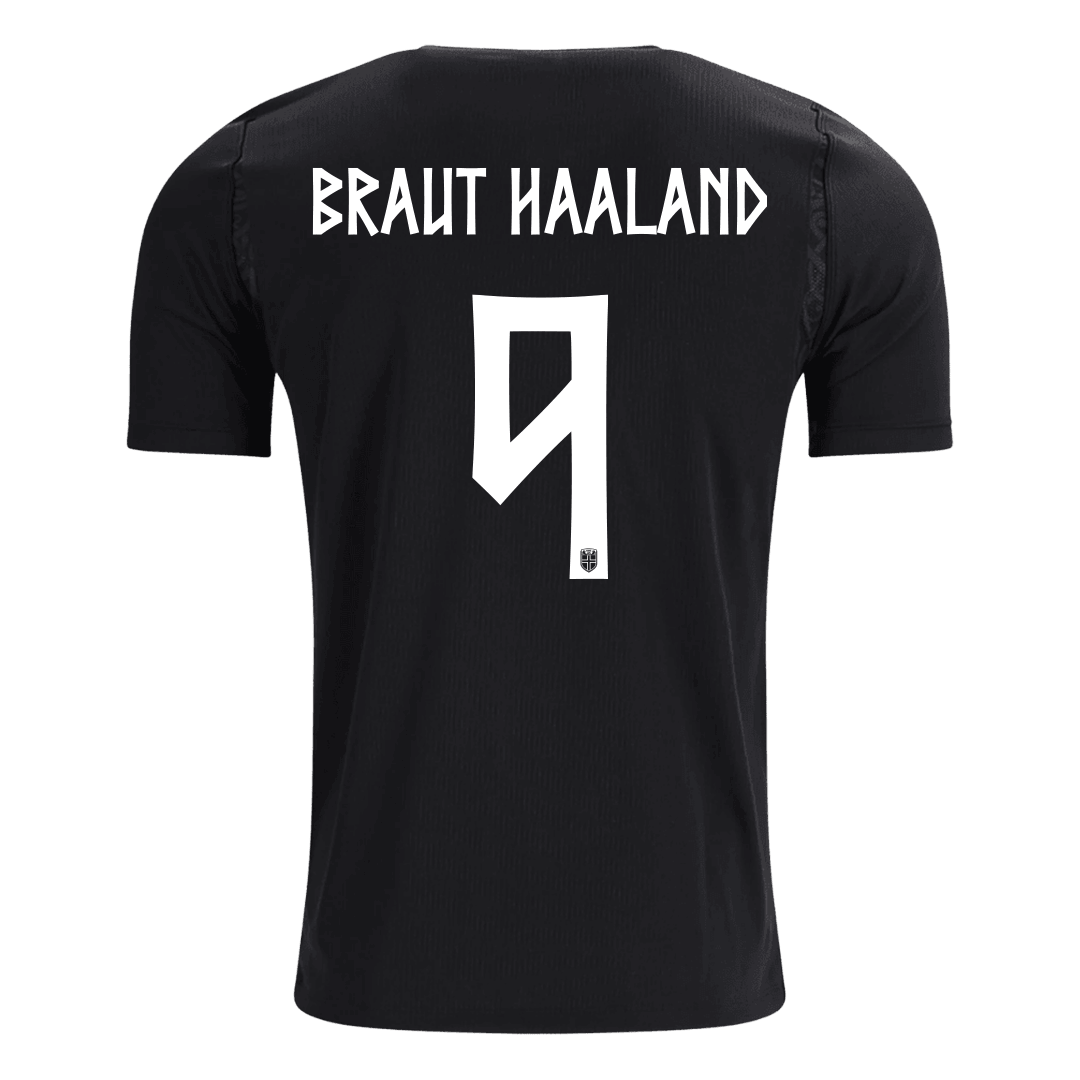 BRAUT HAALAND #9 Norway Away Jersey - World Cup 2026 Black