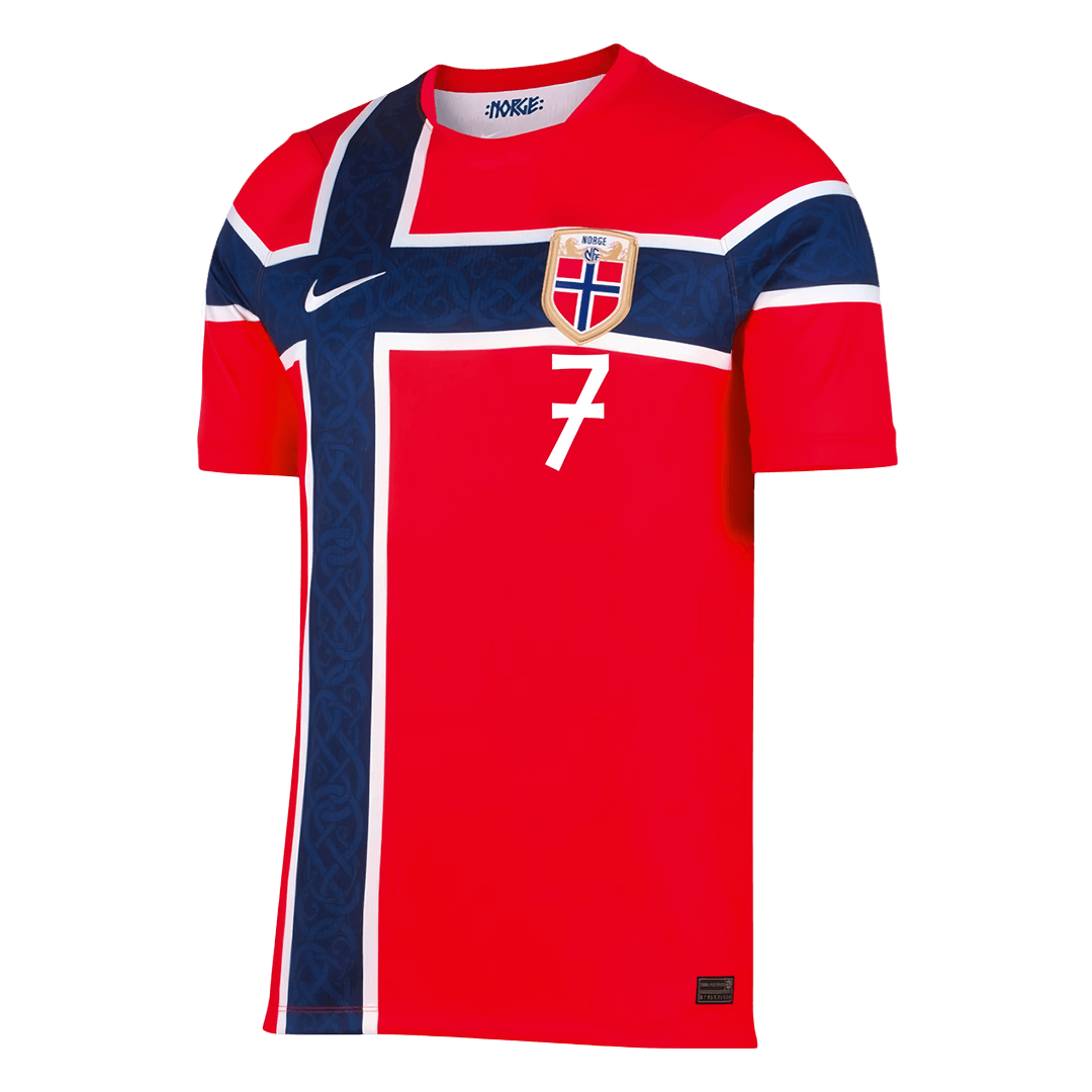 SØRLOTH #7 Norvège Domicile Maillot - Coupe du Monde 2026 Rouge