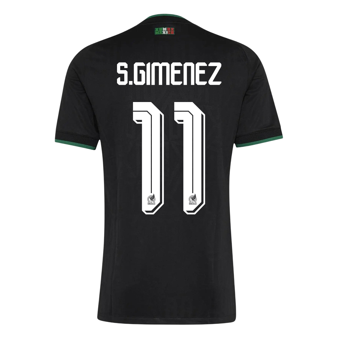 S.GIMENEZ #11 Mexique Maillot Third - Coupe du Monde 2026 Noir Joueur