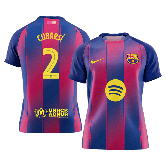 CUBARSÍ #2 Barcelone Domicile Maillot 2025/26 Rouge&Bleu - UCL - Super