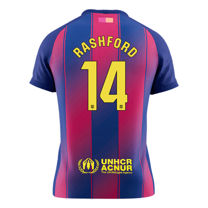 RASHFORD #14 Maillot Domicile Barcelone 2025/26 Rouge&Bleu - Super