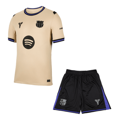 Barcelona Extérieur Maillot Kit 2025/26 Jaune&Noir