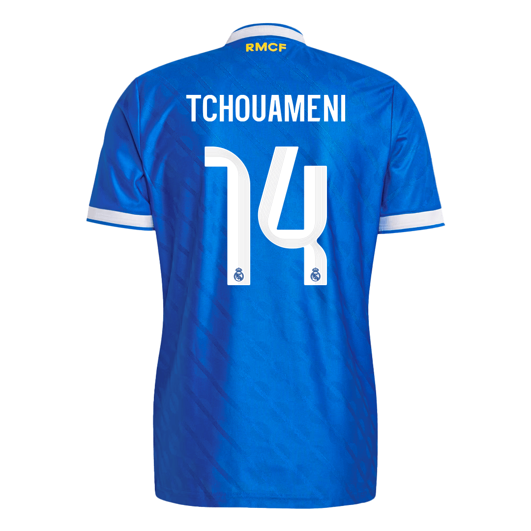 TCHOUAMENI #14 Maillot Tiers Real Madrid 2025/26 Bleu Joueur