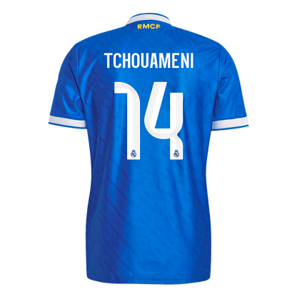 TCHOUAMENI #14 Maillot Tiers Real Madrid 2025/26 Bleu Joueur