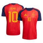 OLMO #10 Espagne Domicile Maillot - Coupe du Monde 2026 Rouge - Superbe