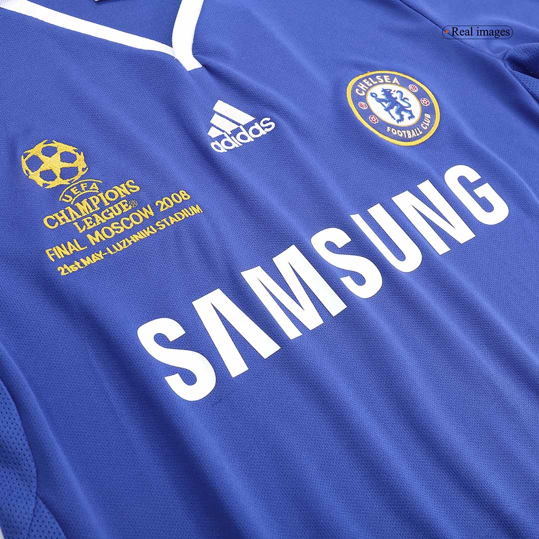 Maillot Rétro Chelsea Domicile 2008 Bleu - UCL