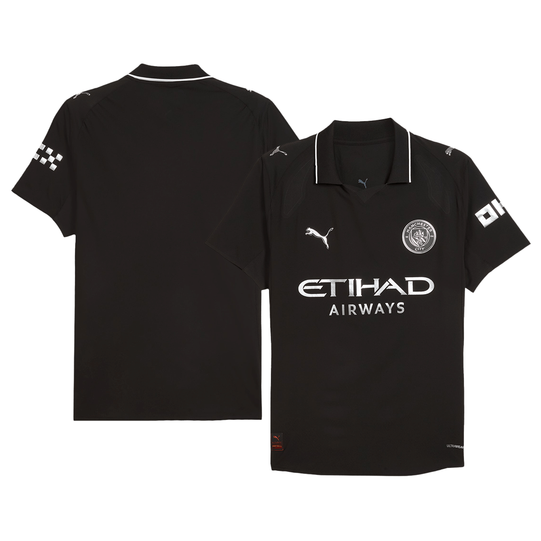 Maillot Domicile Manchester City 2025/26 Noir (Version Joueur)