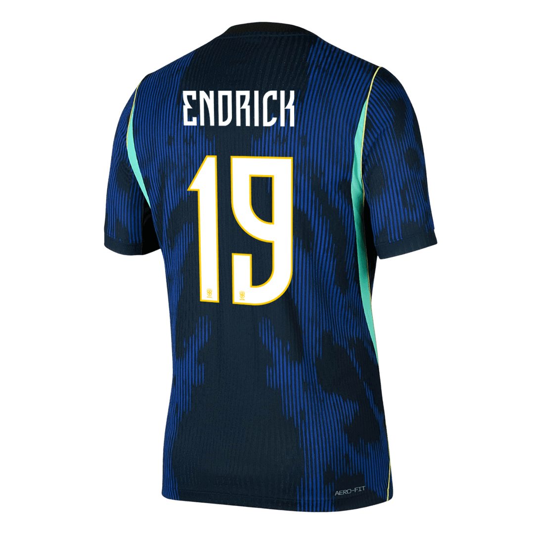 ENDRICK #19 Brazil Away Shirt - 2026 World Cup Navy Player