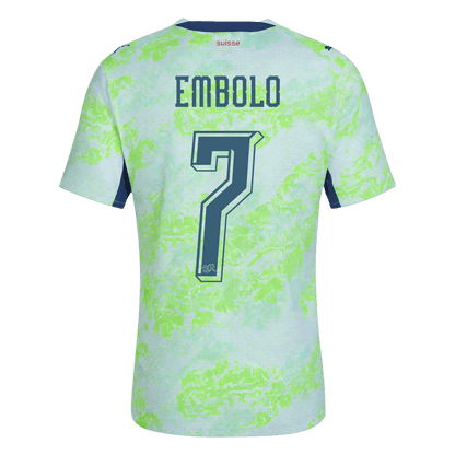 EMBOLO #7 Suisse Extérieur Maillot - Coupe du Monde 2026 Vert Joueur
