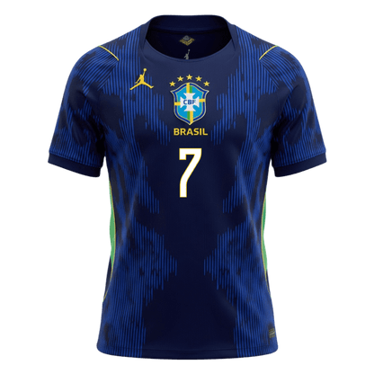 VINI JR. #7 Brazil Away Jersey - 2026 World Cup Navy Blue