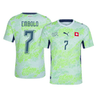 EMBOLO #7 Suisse Extérieur Maillot - Coupe du Monde 2026 Vert Joueur