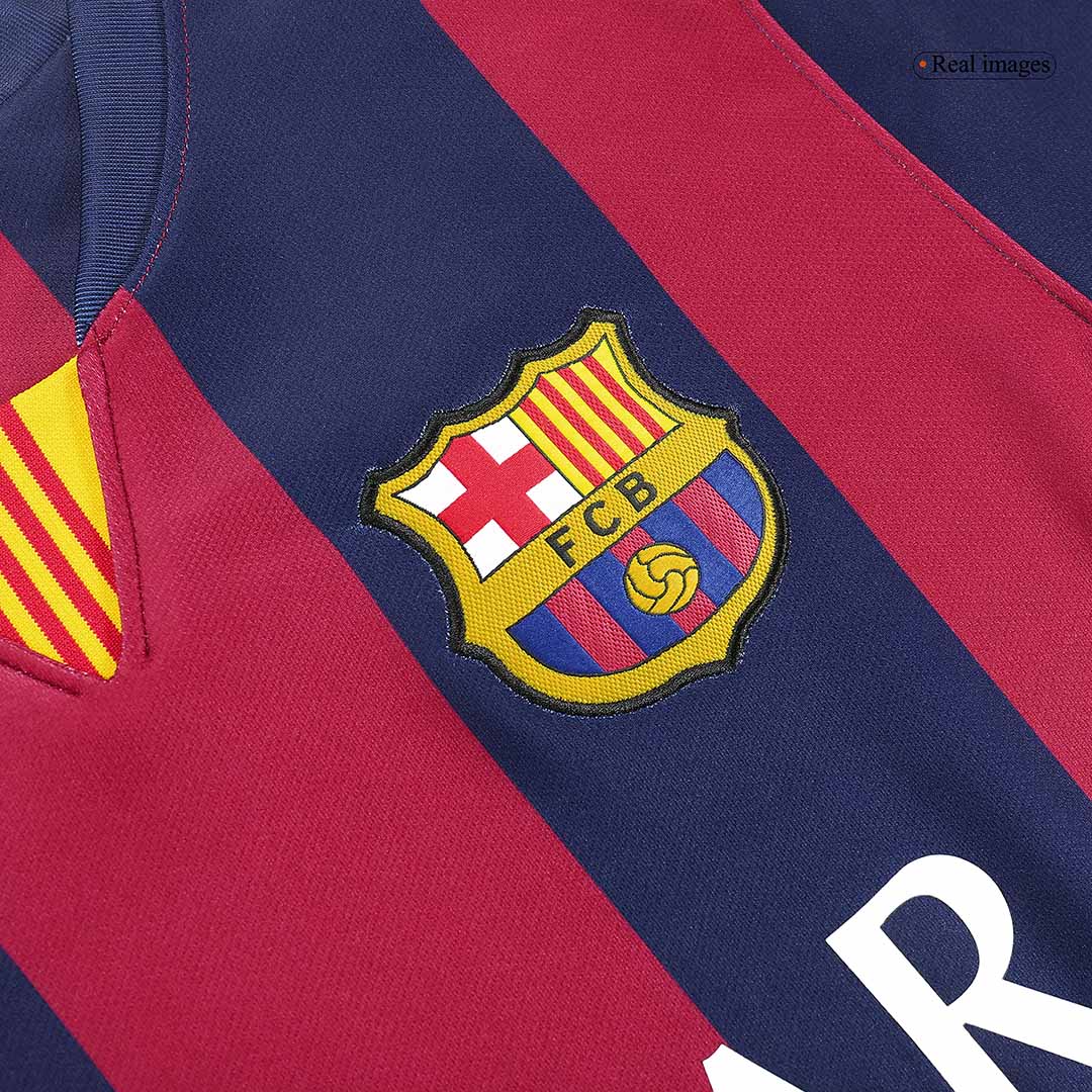 Maillot Domicile Rétro Barcelone 2014/15 Rouge&Bleu