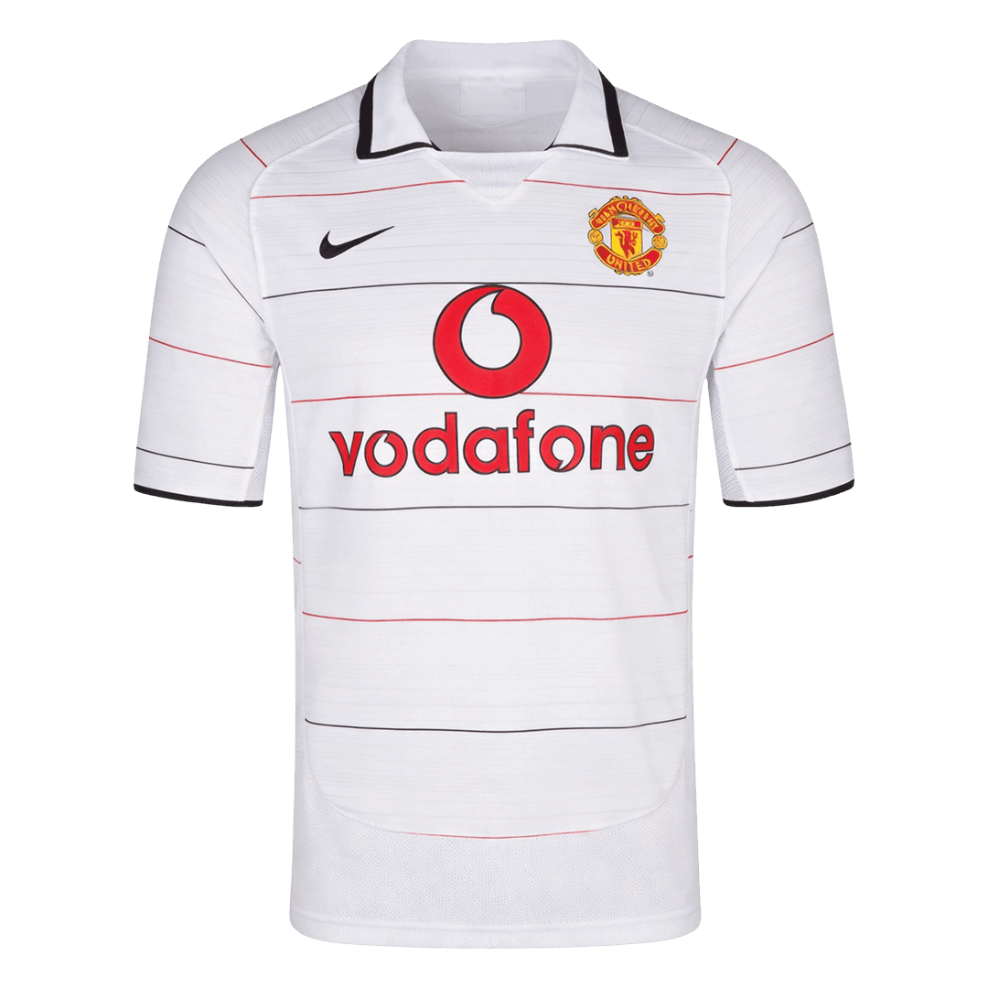 Maillot Rétro Manchester United Extérieur 2004/06 Blanc
