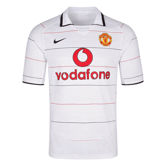Maillot Rétro Manchester United Extérieur 2004/06 Blanc