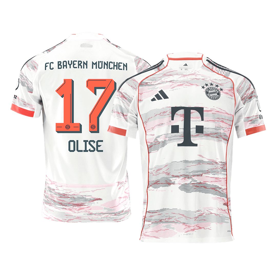 OLISE #17 Maillot Extérieur Bayern Munich 2025/26 Blanc
