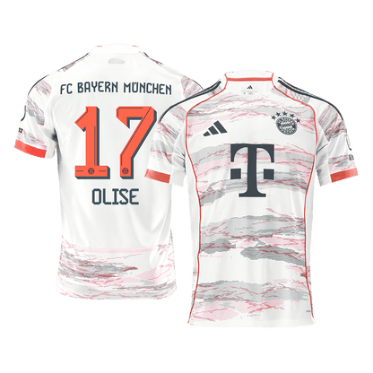 OLISE #17 Maillot Extérieur Bayern Munich 2025/26 Blanc